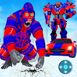 Angry Gorilla Robot Car Transformation: Robot Game