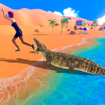 Angry Crocodile Beach Attack Simulator